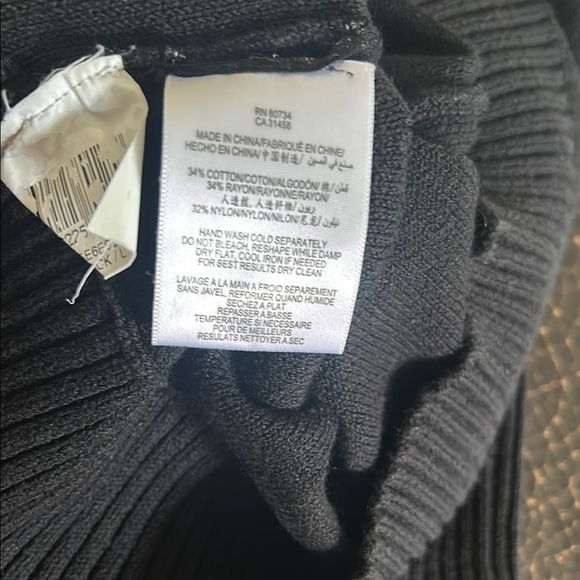 BCBGMaxAzria Black Cowl Neck Sweater - Picture 5 of 5